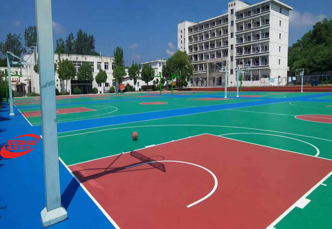 河南硅PU篮球场