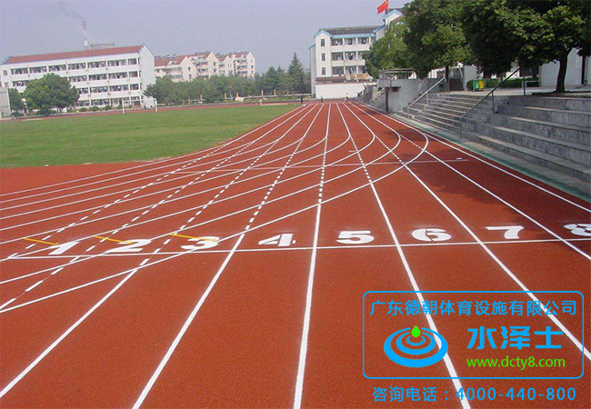 全塑型自结纹跑道