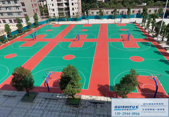 浙江硅PU球场材料