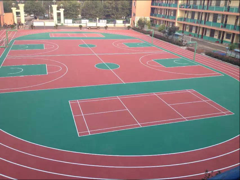 今天我们来讲讲德朝体育纯水性丙烯酸羽毛球运动场的尺寸和场地规则！