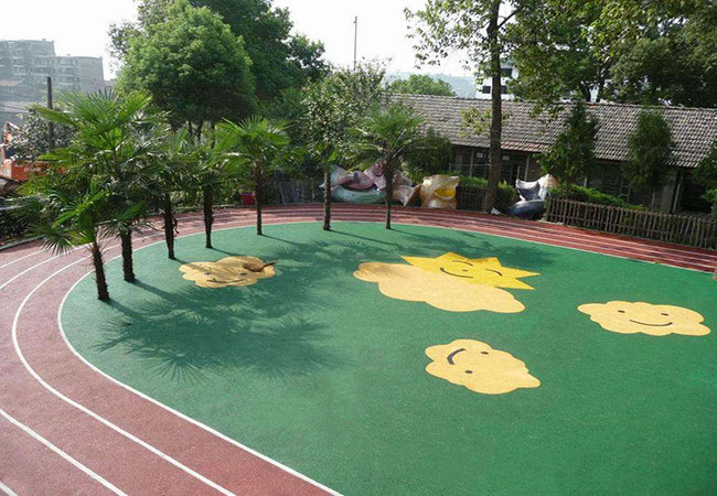 小学用EPDM塑胶跑道材料有不一样的美