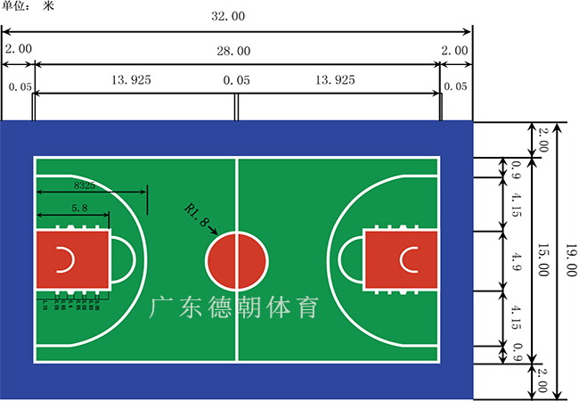 学校塑胶篮球场