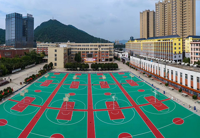 云南学校硅PU球场完工后验收细节,赶紧学起来!