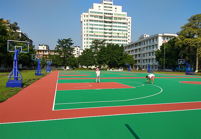 室外篮球场地面材料