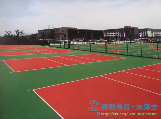 东莞凯旋中学丙烯酸排球场完工