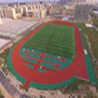 性价比选择较多的跑道之一新国标混合型塑胶跑道！【德朝体育】
