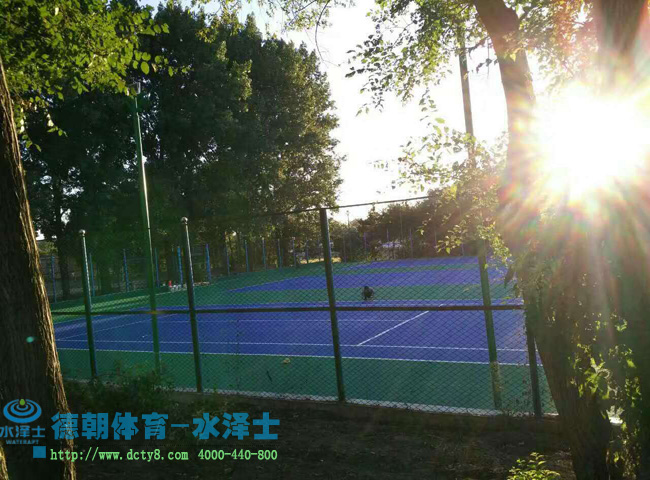 吉林长春丙烯酸网球场及丙烯酸滑轮场顺利竣工！
