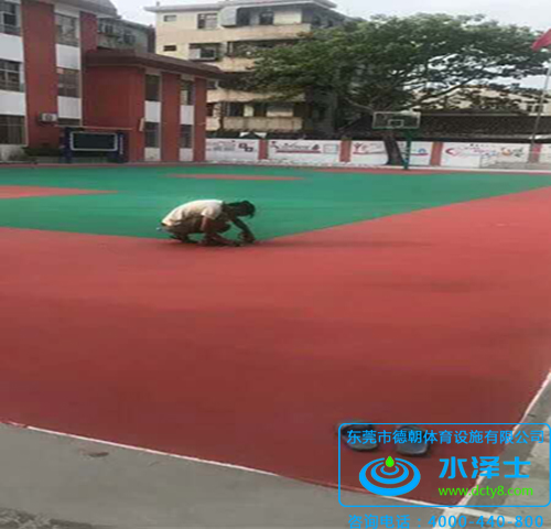 潮州文風学校丙烯酸篮球场1