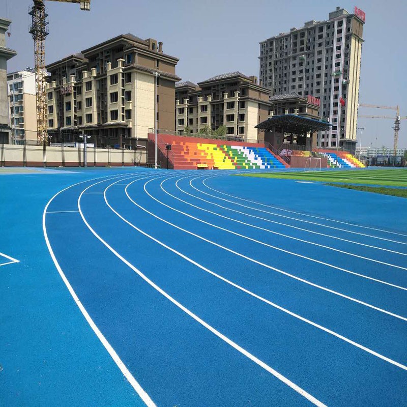 蓝色塑胶跑道已经成为一种新的趋势！【广东德朝体育】