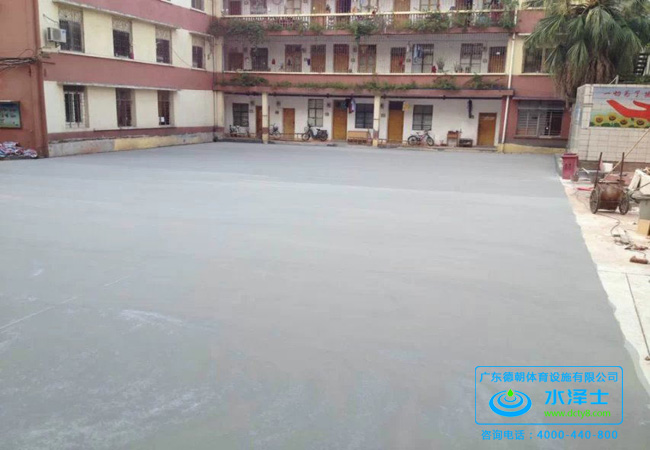 学校塑胶球场跑道施工